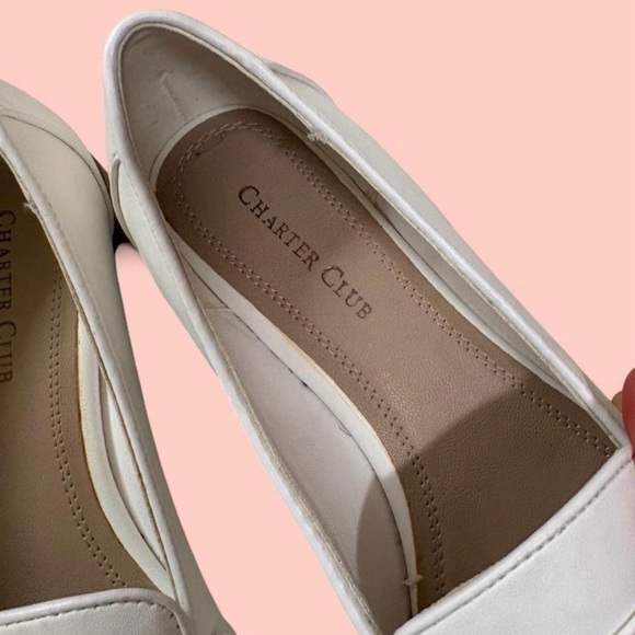Charter Club Women's Cream Loafers - Picture 3 of 6